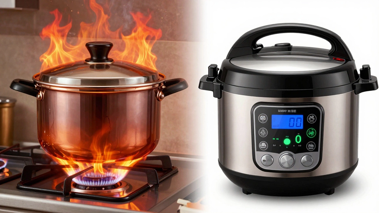 Comparison of stovetop vs electric pressure cooker safety
